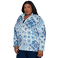 Plus Size Alfred Dunner Classics Medallion Zip Front Jacket - image 3