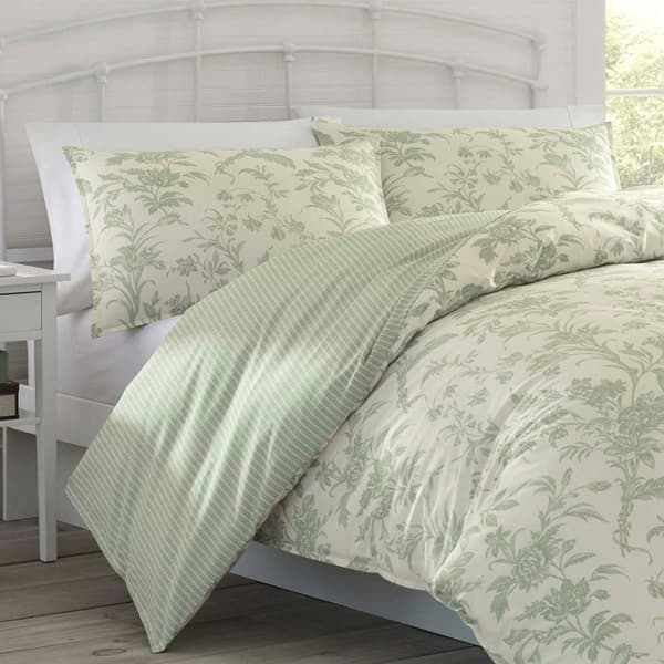 Laura Ashley Natalie Cotton Reversible Duvet Cover Set