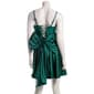 Juniors Emerald Sundae Glitter Knit Bow Back Skater Dress - image 3