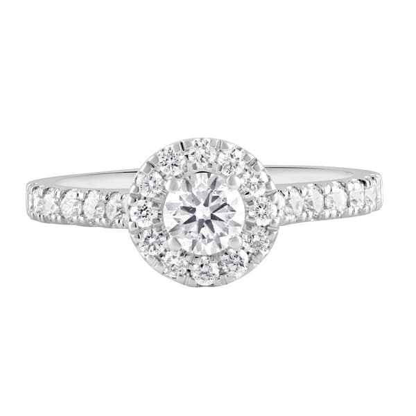 Nova Star(tm) 5/8ctw. Lab Grown Halo Diamond Engagement Ring - image 
