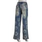 Juniors Madden Girl 90''s Wide Leg Discharge Print Flower Jeans - image 3