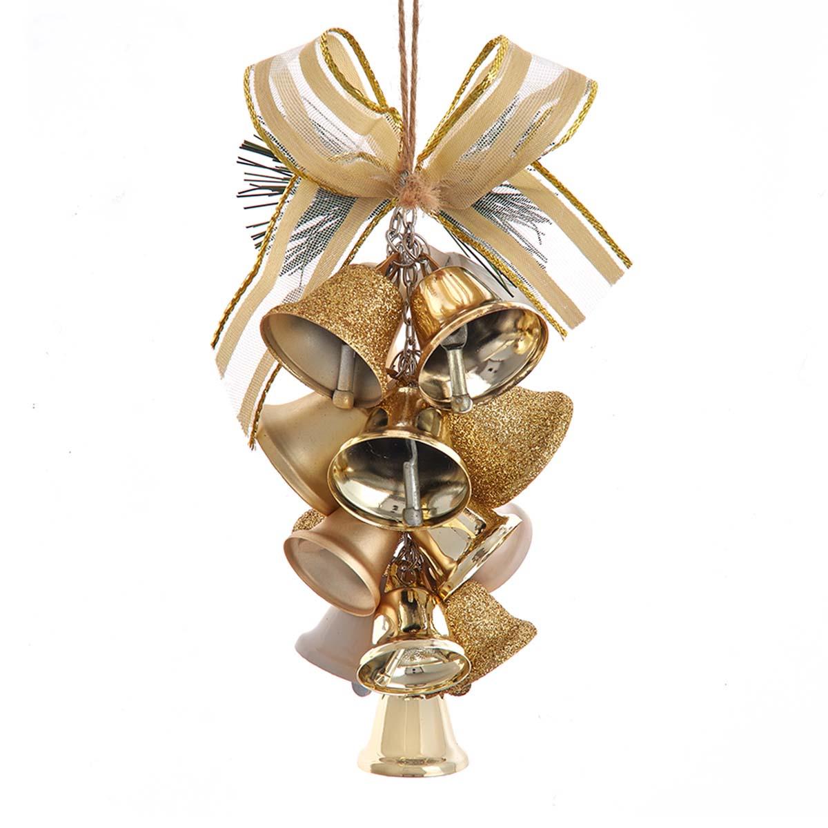 Kurt S. Adler Ivory & Gold Cluster Bell Ornament