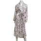 Womens Jasmine Rose Long Sleeve Leaves Houndstooth Shawl Robe - image 1