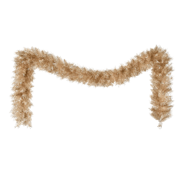 Puleo International 9ft. Rose Gold Round Valley Pine Garland
