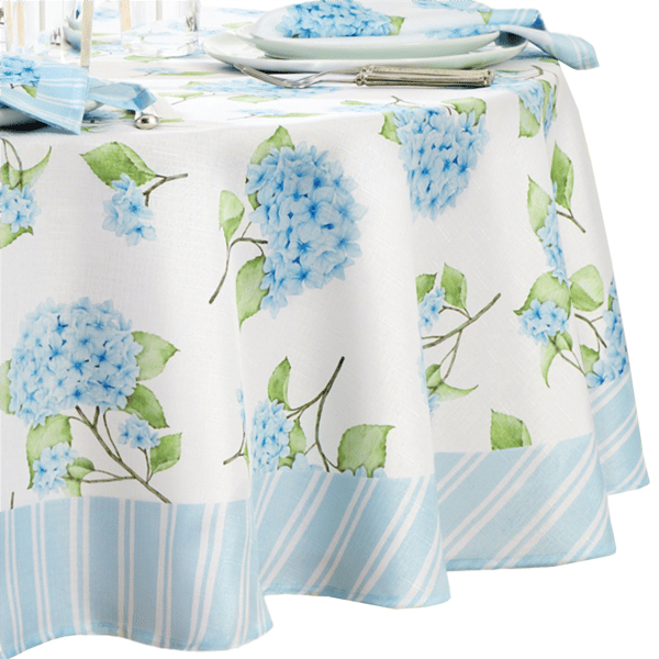 Threadmade Nantucket Hydrangea Garden Tablecloth