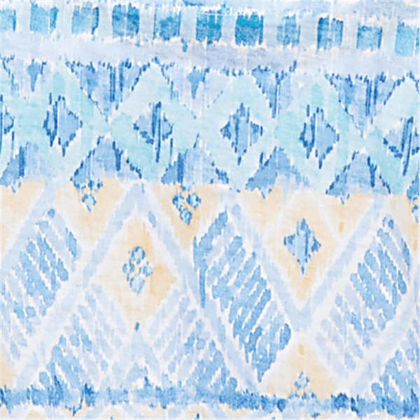 Petite Alfred Dunner Classics 3/4 Sleeve Side Tie Ikat Blouse