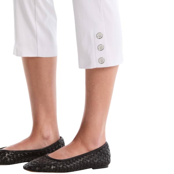 Womens Rafaella® Button Detail Capris