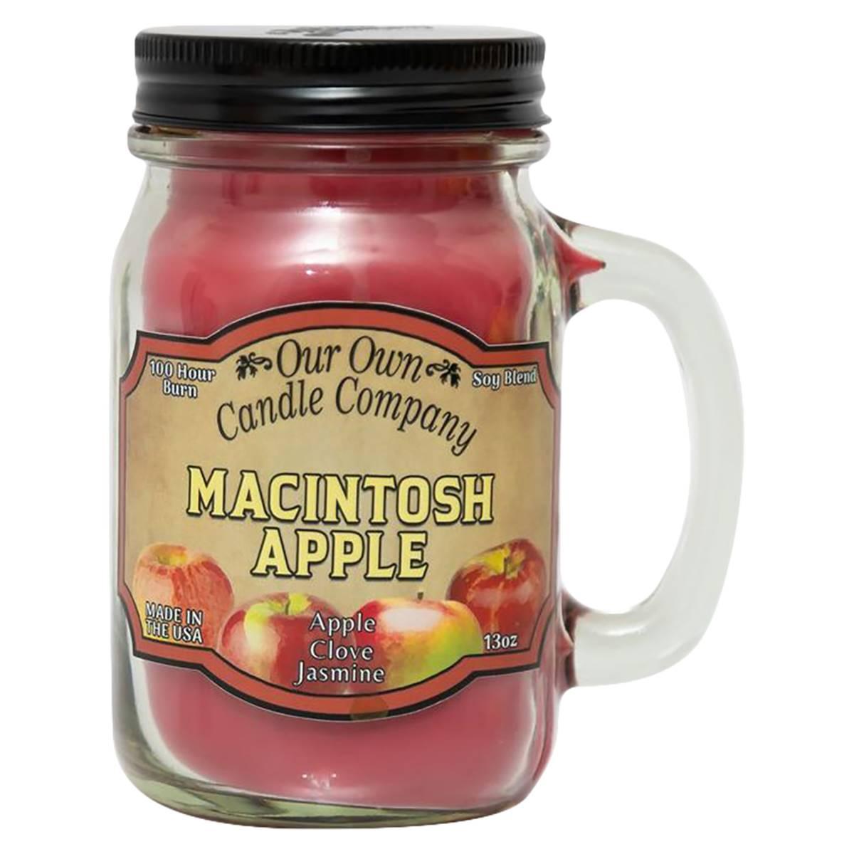 Our Own Candle Company Macintosh 13oz. Mason Jar