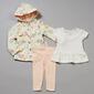 Baby Girl &#40;12-24M&#41; Tahari 3pc. Floral Jacket/Top & Leggings Set - image 1