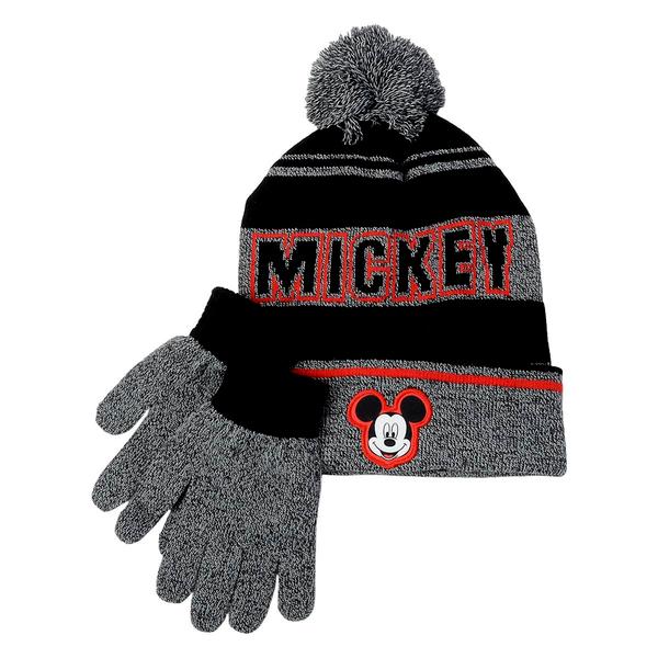 Boys Mickey Mouse Hat and Gloves Set - image 