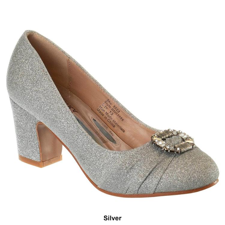 Big Girls Badgley Mischka Glitter Pumps