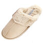 Womens Ellen Tracy Faux Fur Collar Microsuede Clog Slippers - image 1