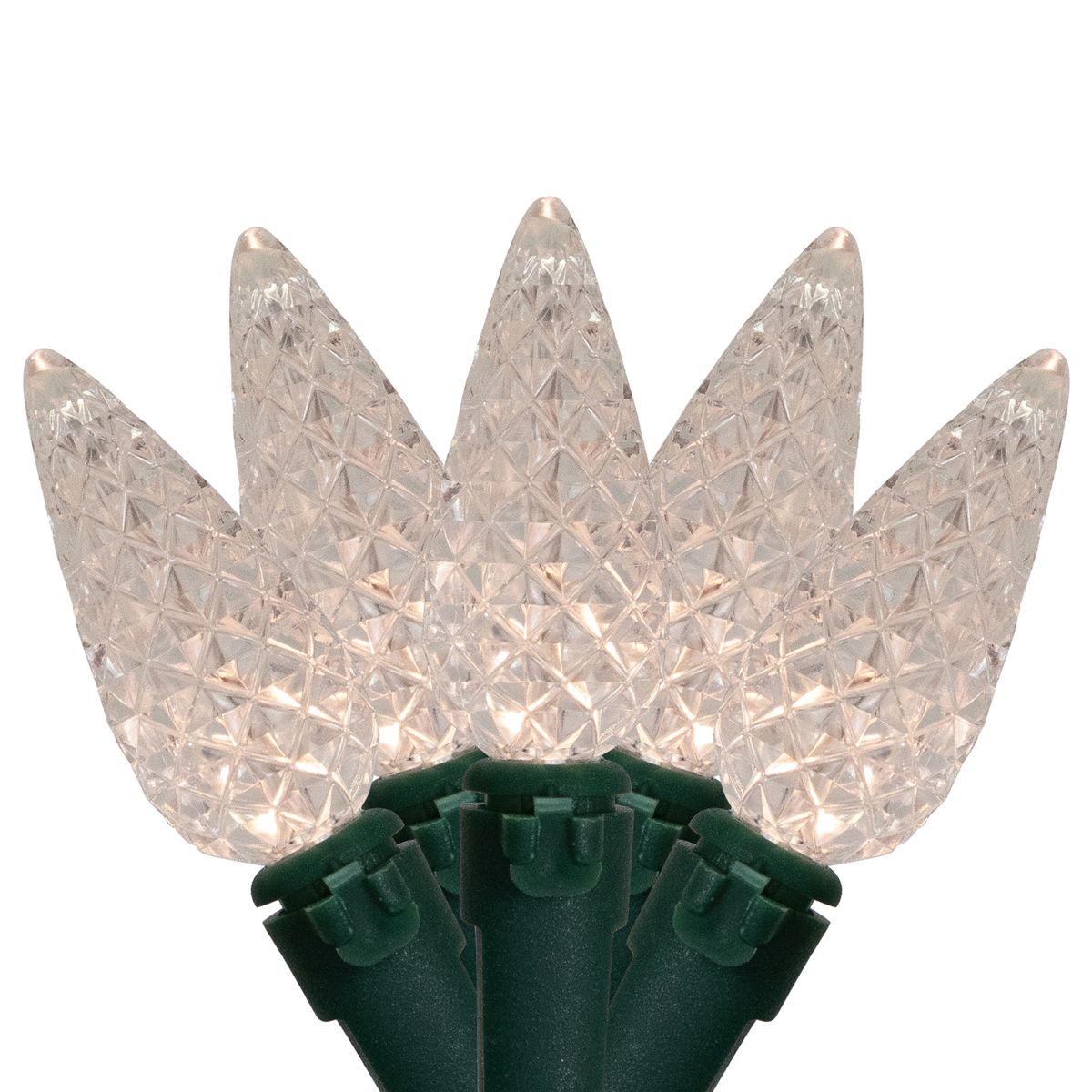 Northlight 15.75ft. LED Warm White C6 Faceted Christmas Lights