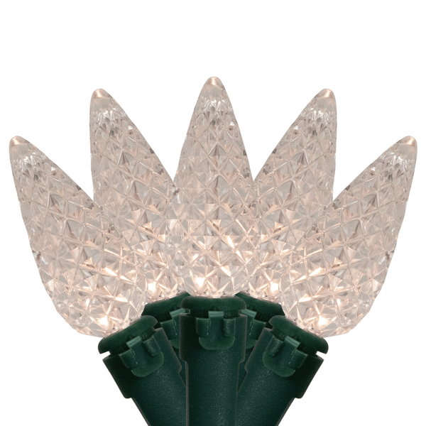 Northlight 15.75ft. LED Warm White C6 Faceted Christmas Lights