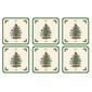 Spode Christmas Tree Coasters - Set of 6 - image 1
