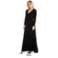 Womens 24/7 Comfort Apparel Semi Formal Long Sleeve Maxi Dress - image 3