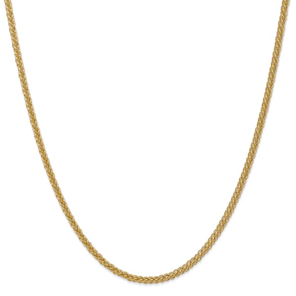 Gold Classics(tm) 2.60mm. 14kt. 3-Wire Wheat Chain Necklace - image 