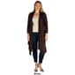 Plus Size 24/7 Comfort Apparel Extra Long Open Cardigan - image 4