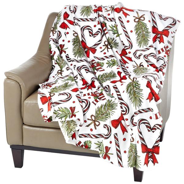 Ashley Cooper™ Candy Cane Lane Plush Throw