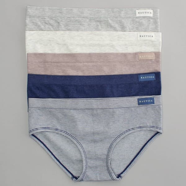 Womens Nautica 5pk. Striped Hipster Panties NT7463-5PKF - image 