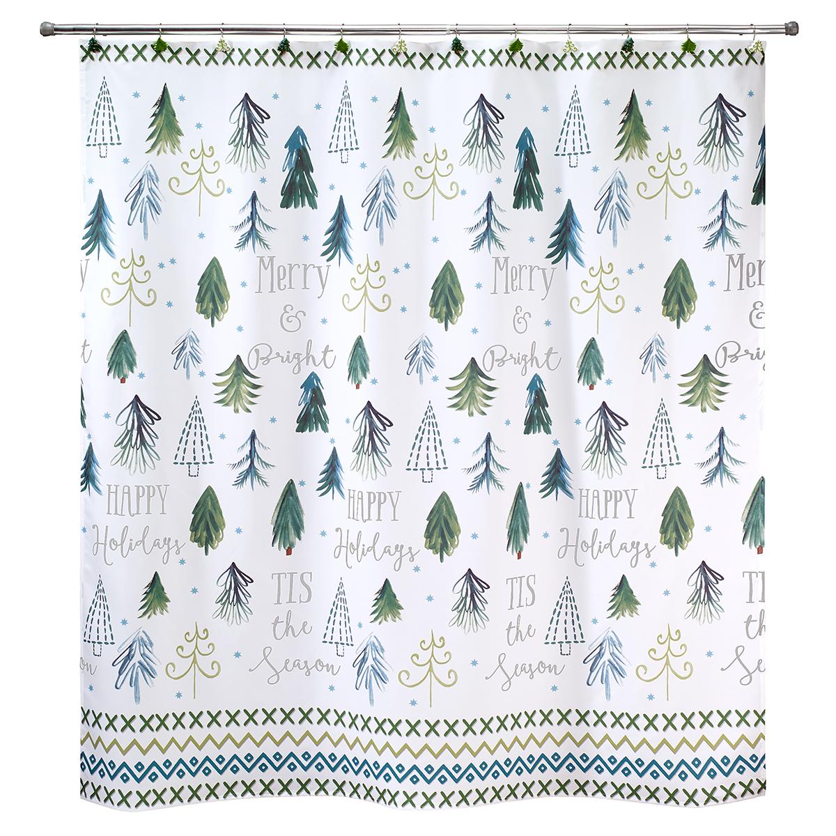 Avanti Christmas Tree Shower Curtain