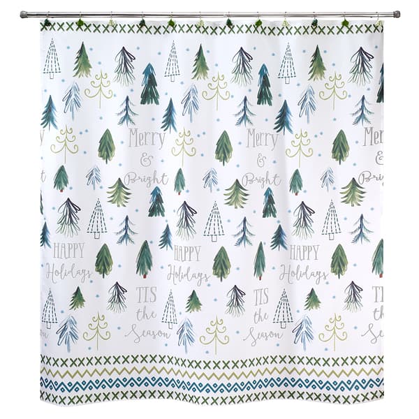 Avanti Christmas Tree Shower Curtain