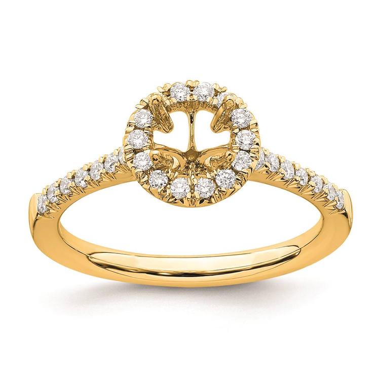 Pure Fire 14kt. Gold Promise Lab Grown Diamond Halo Ring