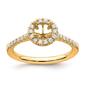 Pure Fire 14kt. Gold Promise Lab Grown Diamond Halo Ring - image 7