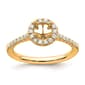 Pure Fire 14kt. Gold Promise Lab Grown Diamond Halo Ring - image 7