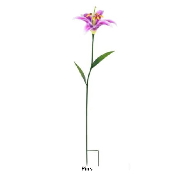 Evergreen Large Metal Lily Stake