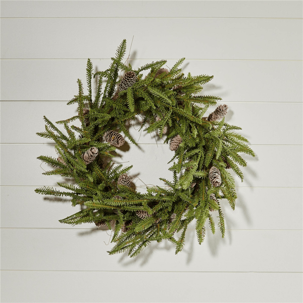 Melrose 24in. Pine & Pinecone Wreath