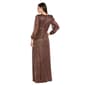 Petite R&M Richards Long Sleeve Crinkle Wrap Evening Dress - image 4
