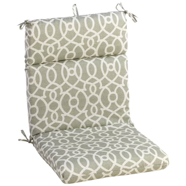 Jordan Manufacturing HO Trellis Pattern Cushion - Green/Ivory - image 