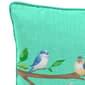Jordan Manufacturing Teal Birds Outdoor Throw Pillow - image 3