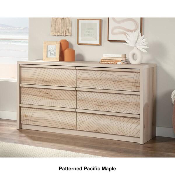 Sauder Harvey Park 6-Drawer Wood Dresser