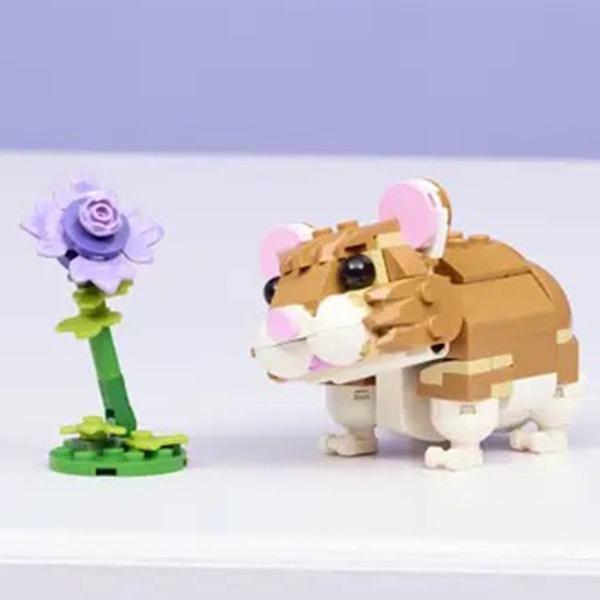 LEGO® Creator 3 in 1 Cute Hamster with Flower Building Kit