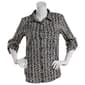 Womens Notations Abstract Equipment Causal Button Front - image 1