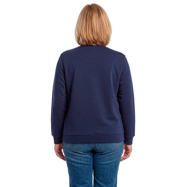Plus Size Hasting & Smith Asymmetrical Floral Fleece Sweatshirt