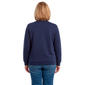 Plus Size Hasting & Smith Asymmetrical Floral Fleece Sweatshirt - image 2