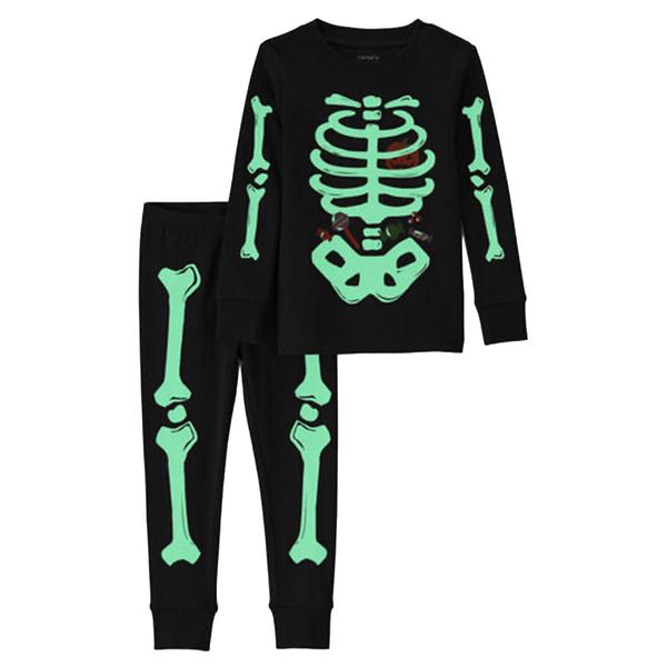 Toddler Boy Carter’s® 2pc. Glow-in-the-Dark Skeleton Pajama Set
