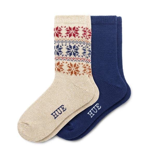 Womens HUE&#40;R&#41; 2pk. Snowflake Boot Socks - image 