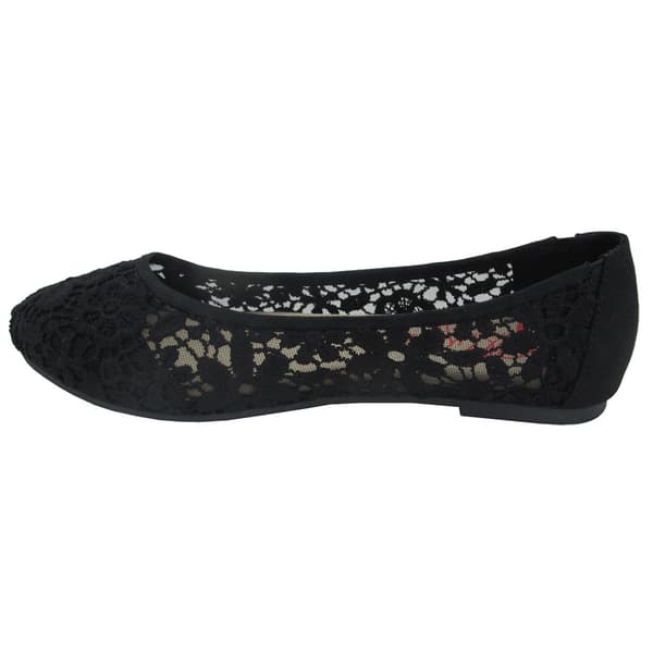 Womens Jellypop Liliana Crochet Lace Ballet Flats