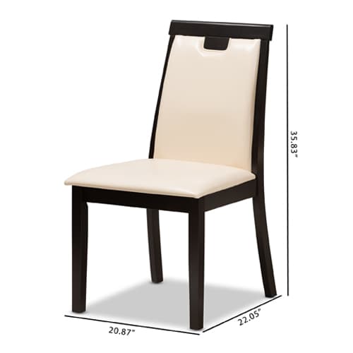 Baxton Studio Evelyn Dining Chairs - Set of 2