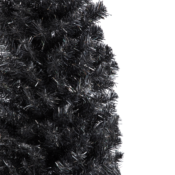Northlight 6ft Charcoal Iridescent Slim Artificial Halloween Tree