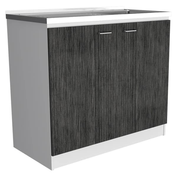 FM FURNITURE Oklahoma Two-Tone Utility Sink & Cabinet - image 