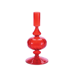 Melrose Ribbed Glass Taper Candle Holder - Set of 3