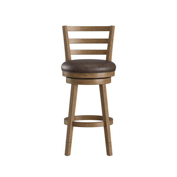 HH2 Home Ronan Slat Ladder Back Adjustable Height Swivel Stool