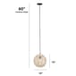 Lalia Home Ball Shaped Rattan Pendant Light Fixture - image 6