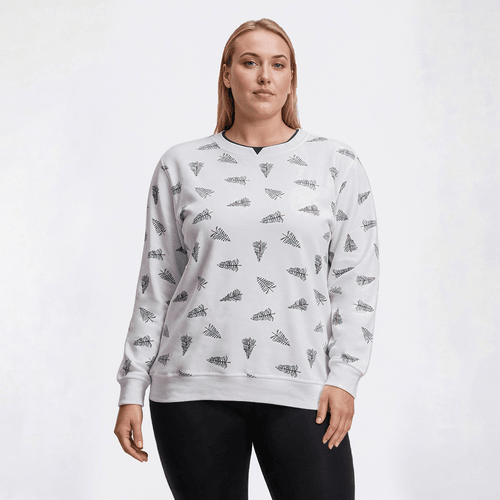 Plus Size Hasting & Smith Christmas Trees Sweatshirt - image 