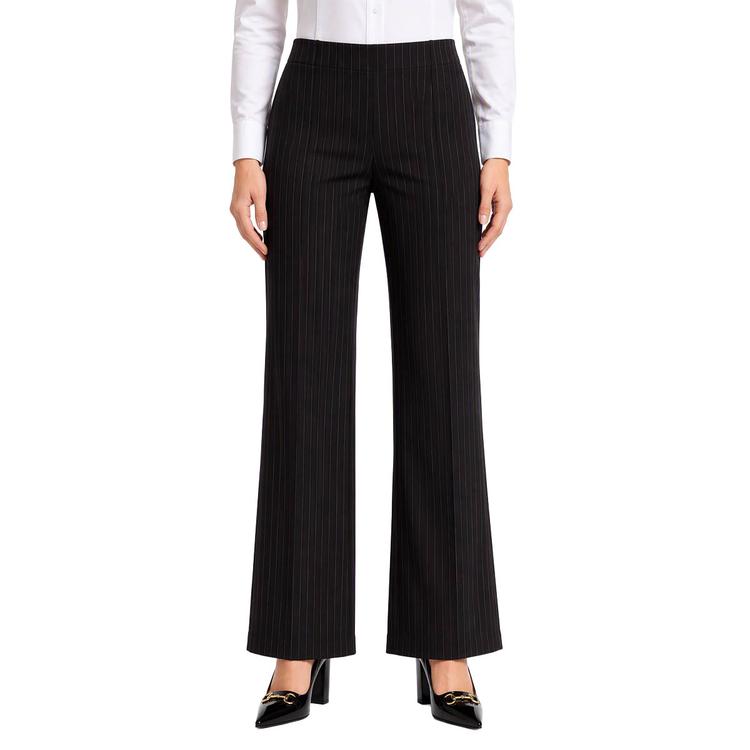 Juniors A. Byer Pinstripe Wide Leg Pull-On Dress Pants
